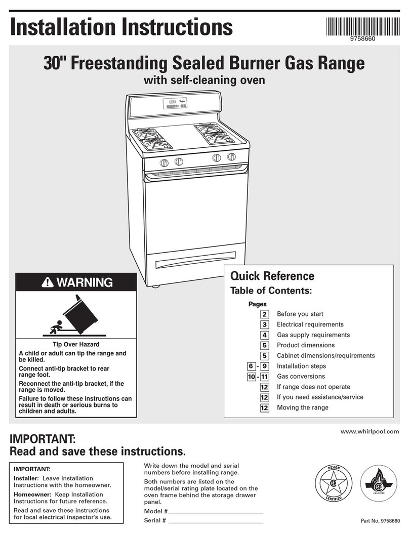 Whirlpool 9758660 User manual