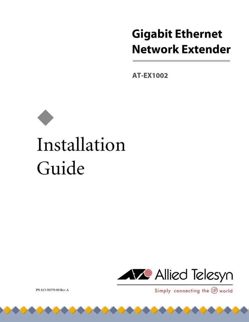 Allied Telesis AT-EX1002 User manual Allied Telesis AT-EX1002 User manual