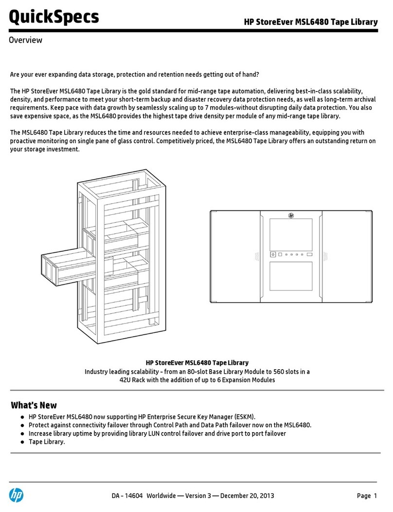 HP StoreEver MSL2024 User instructions