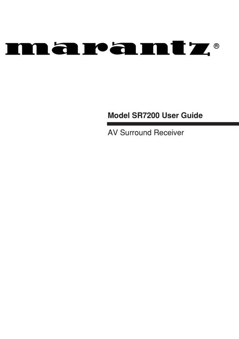 Marantz SR7200 User manual Marantz SR7200 User manual