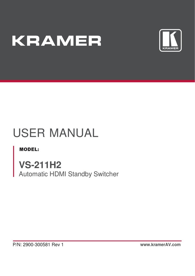 Kramer VS-211H2 User manual Kramer VS-211H2 User manual