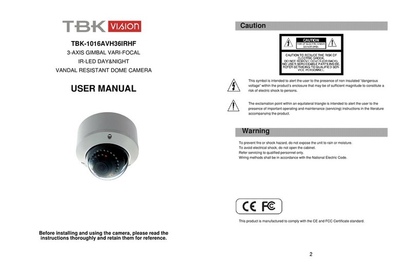 TBK TBK-1016AVH36IRHF user manual