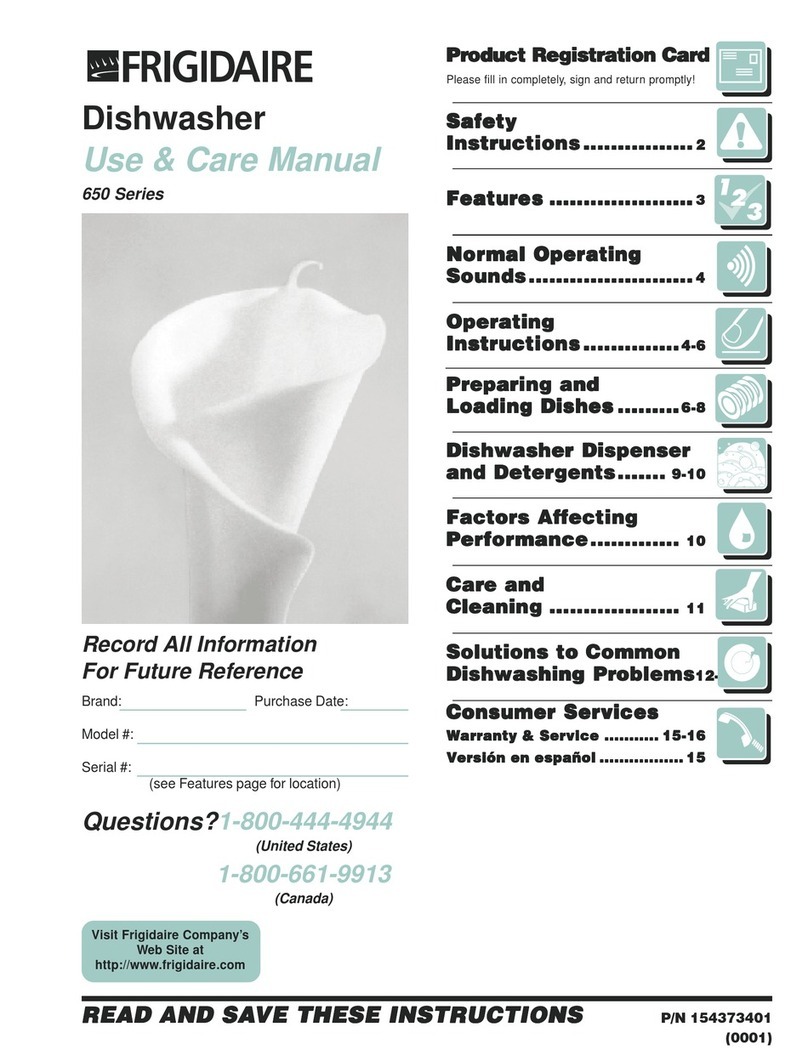 Frigidaire 650 Series User manual