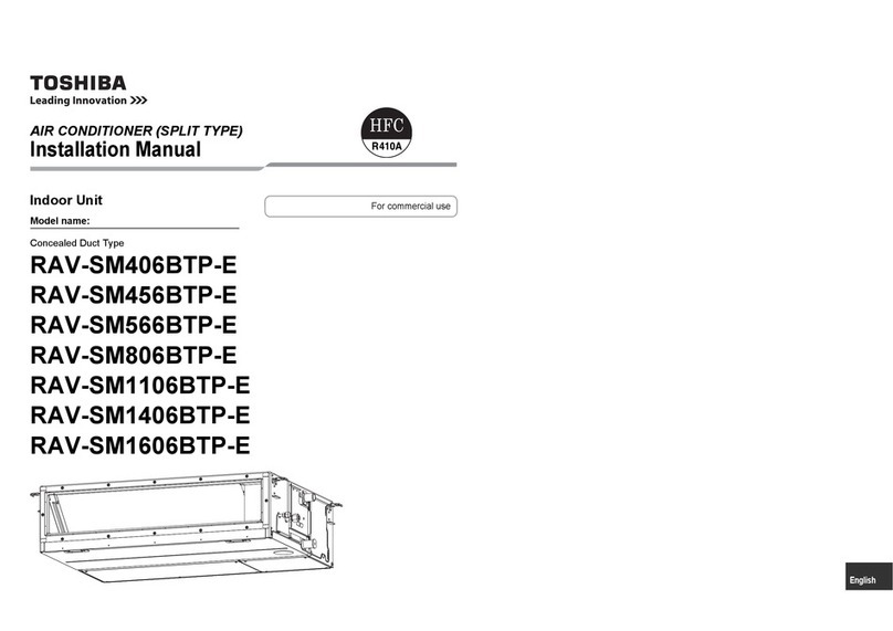 Toshiba RAV-SM406BTP-E Operation instructions