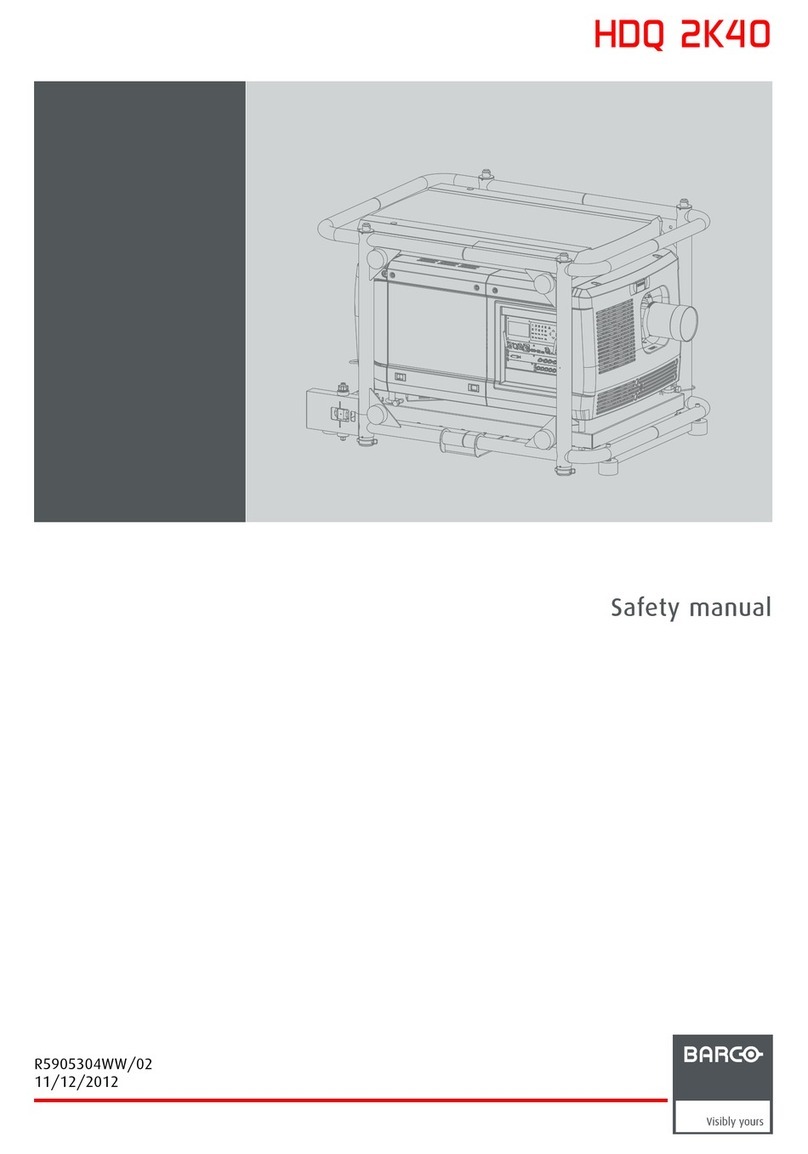 Barco HDQ--2K40 User guide