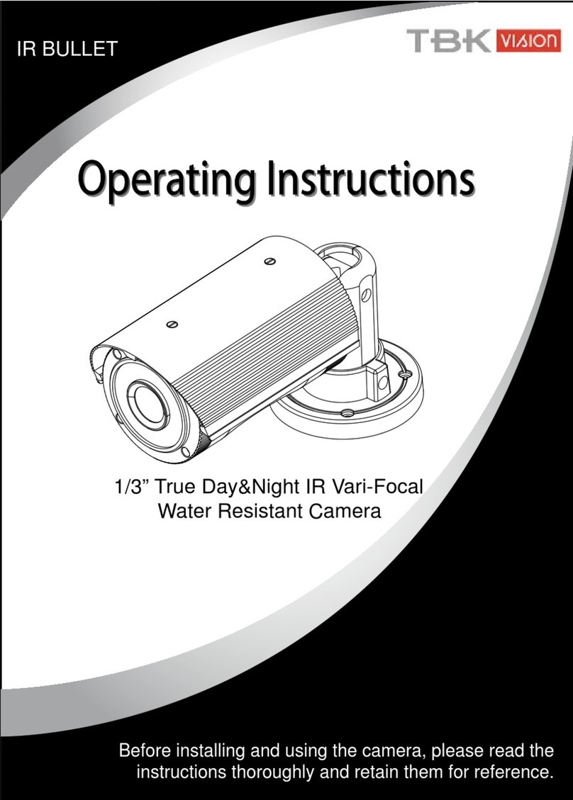 TBK vision TBK-1020HVLD78IR operating instructions TBK vision TBK-1020HVLD78IR operating instructions