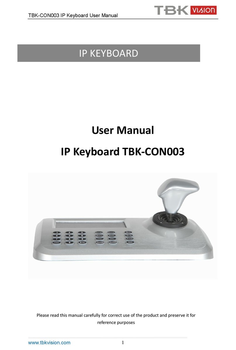 TBK TBK-CON003 user manual