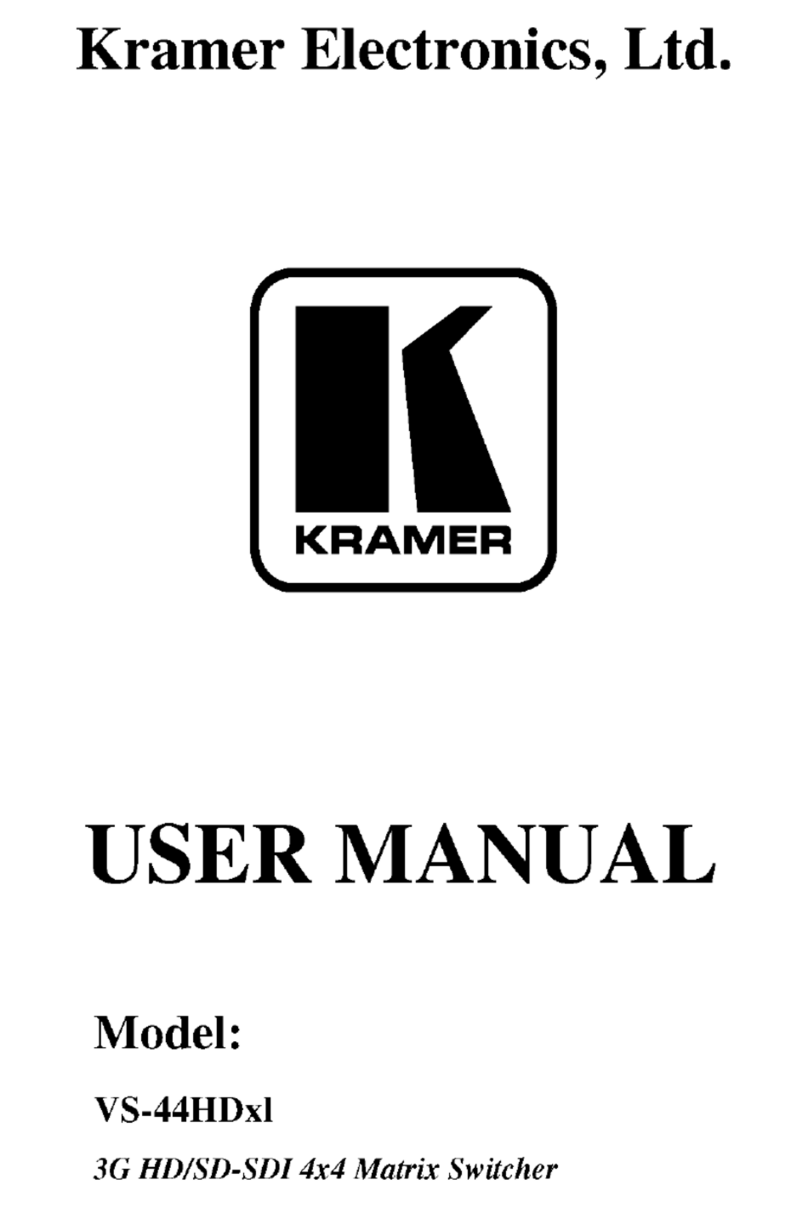 Kramer VS-44HDXI User manual Kramer VS-44HDXI User manual