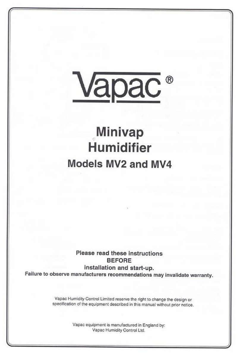 Vapac minivap MV4 User manual