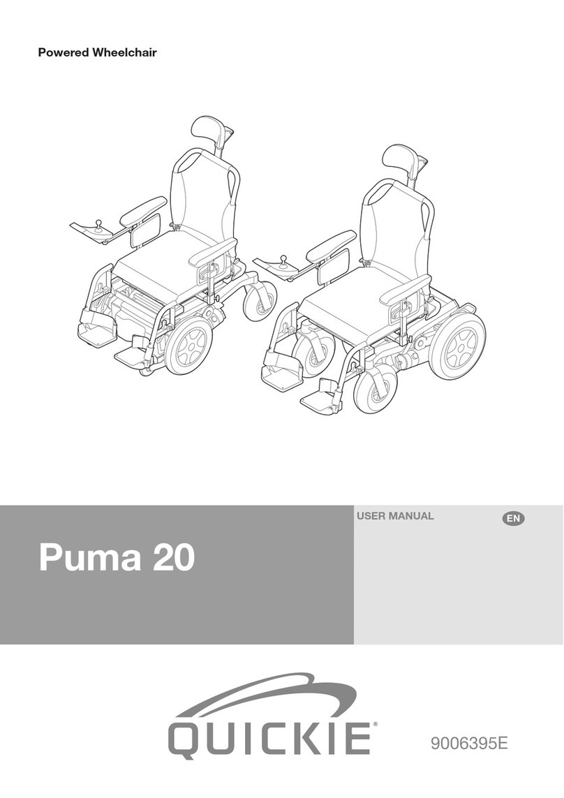 Quickie puma 20 User manual