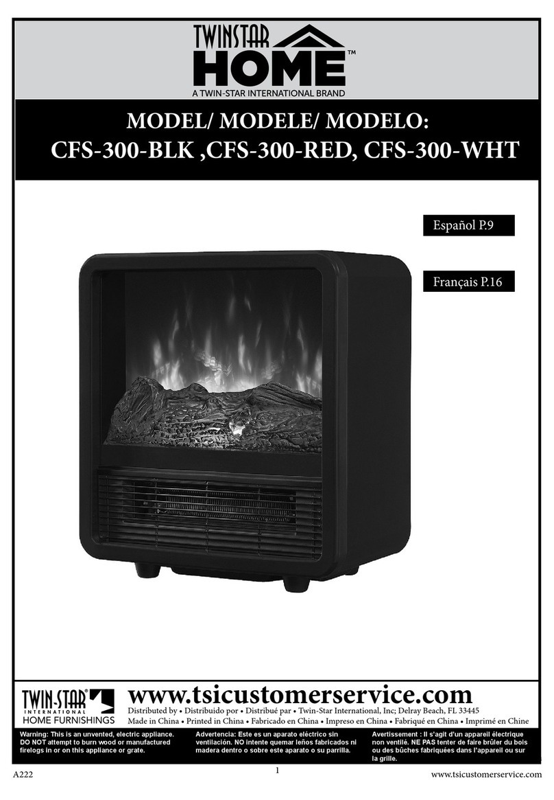 Twin Star Home CFS-300-BLK instructions Twin Star Home CFS-300-BLK instructions