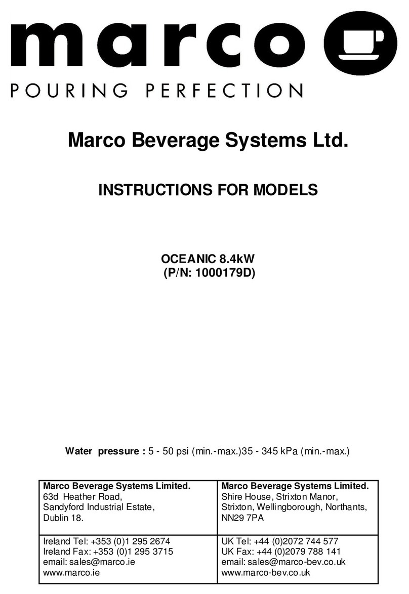 Marco OCEANIC 8.4kW User manual