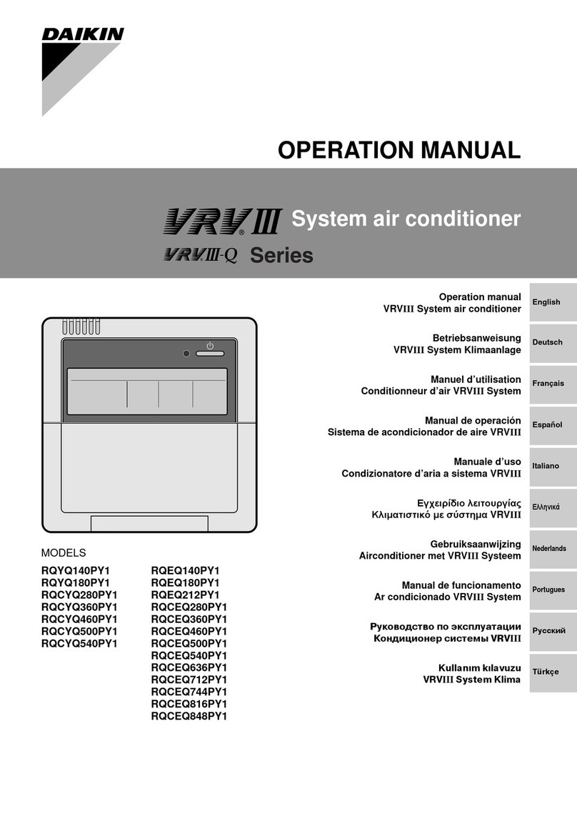 Daikin VRV III-Q RQYQ140PY1 User manual