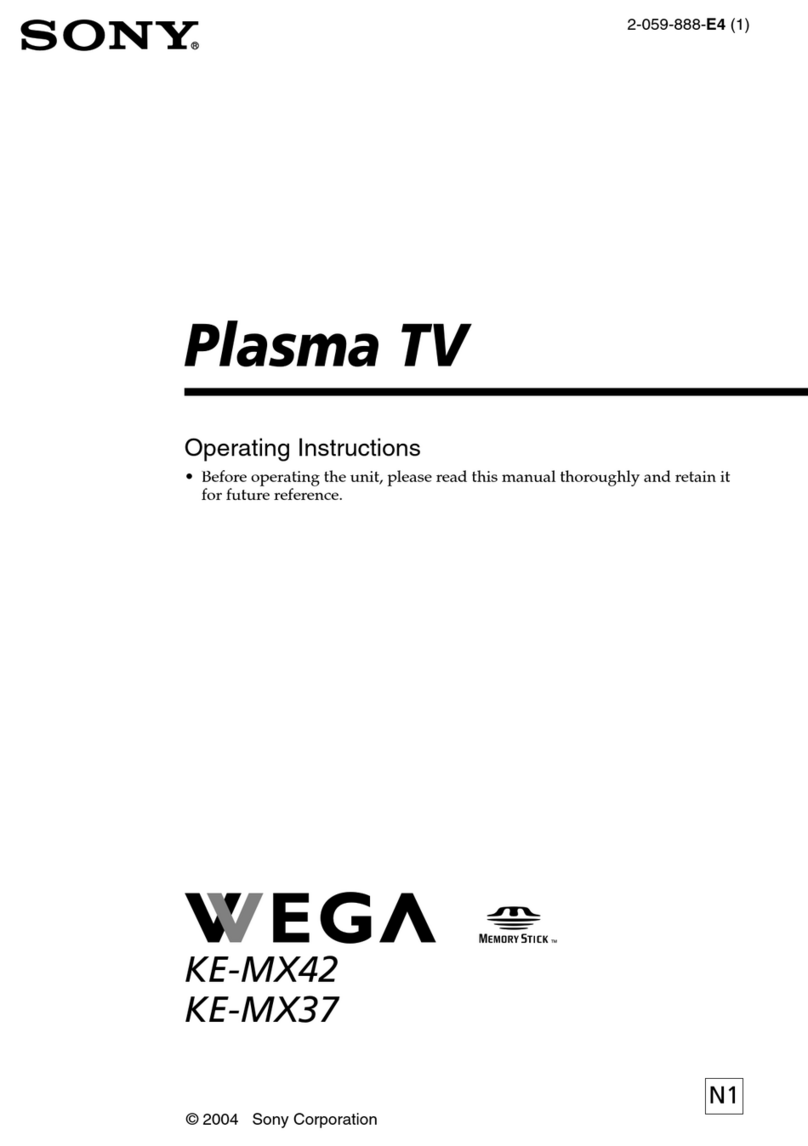 Sony WEGAKE-MX42 User manual