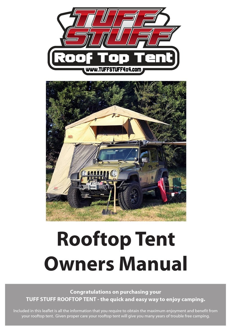 Tuff stuff roof top tent User manual