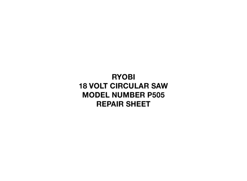 Ryobi P505 Quick setup guide