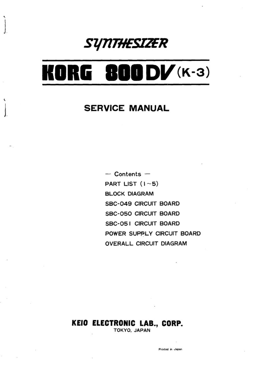 Korg 800DV Service manual