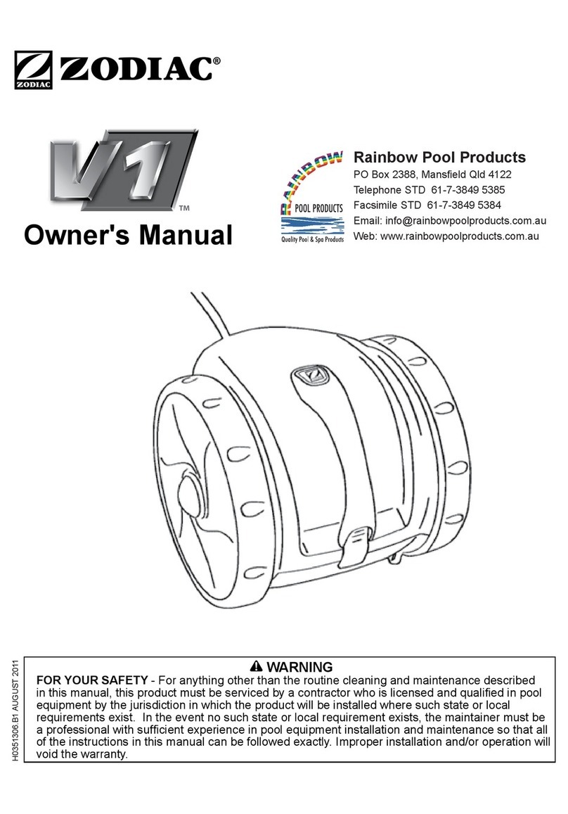Zodiac V1 owner's manual