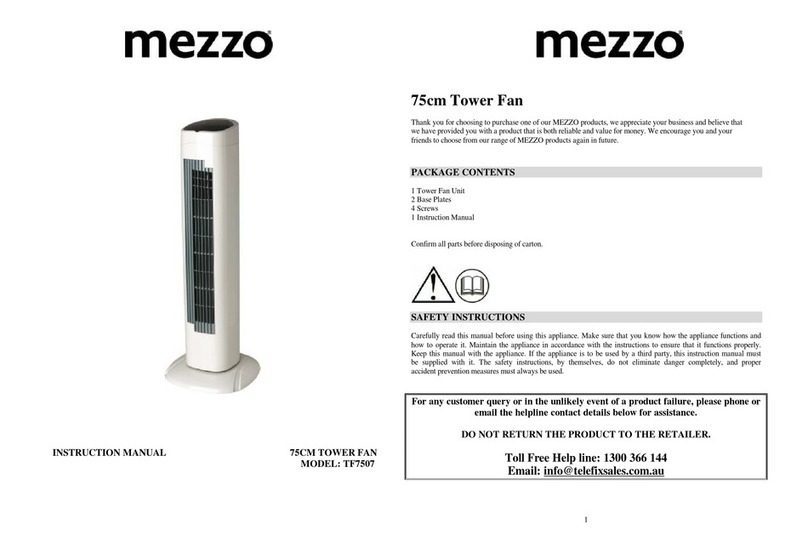 Mezzo TF7507 instruction manual