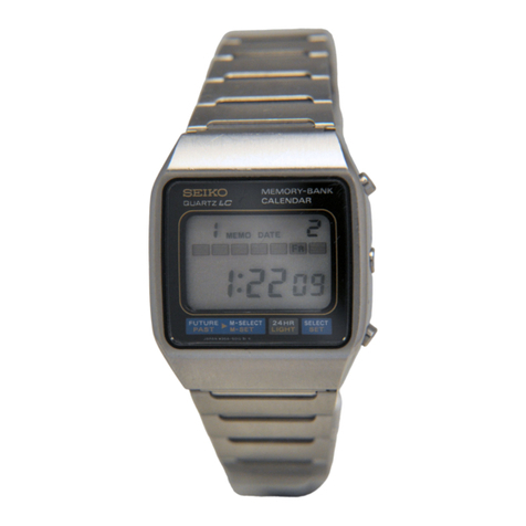 Seiko quartz M354 user manual