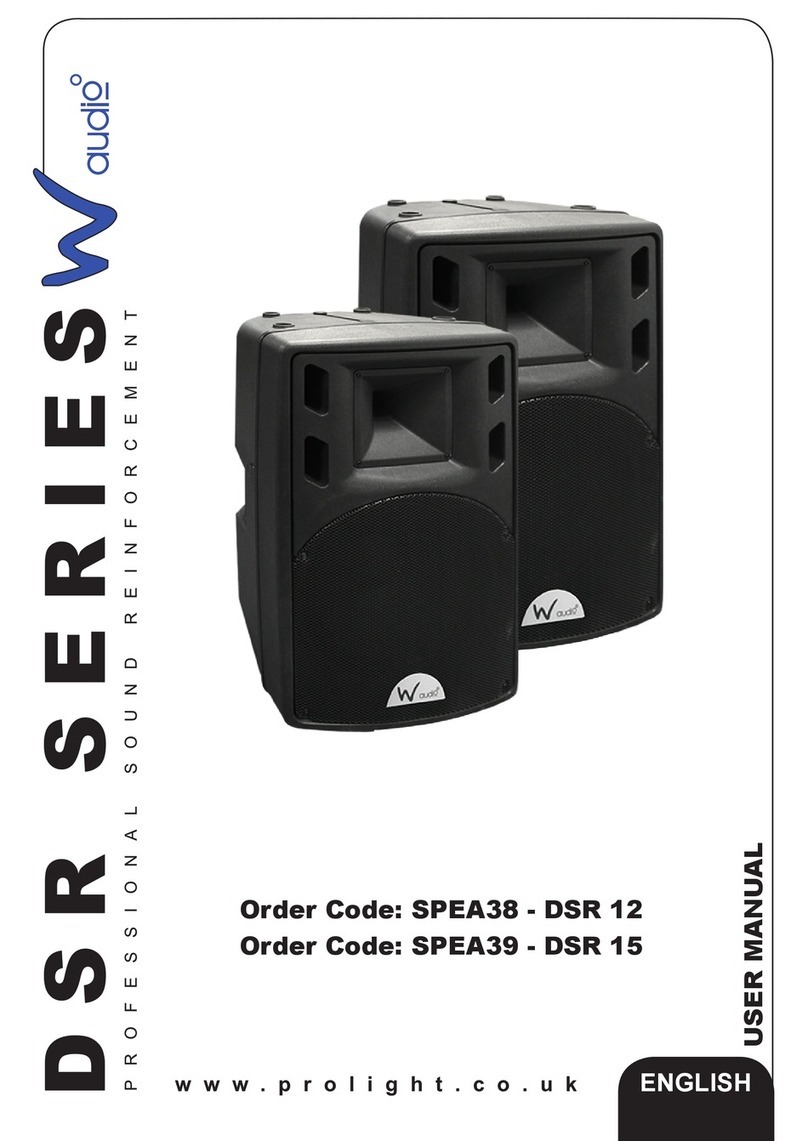 Waudio SPEA38 - DSR 12 User manual