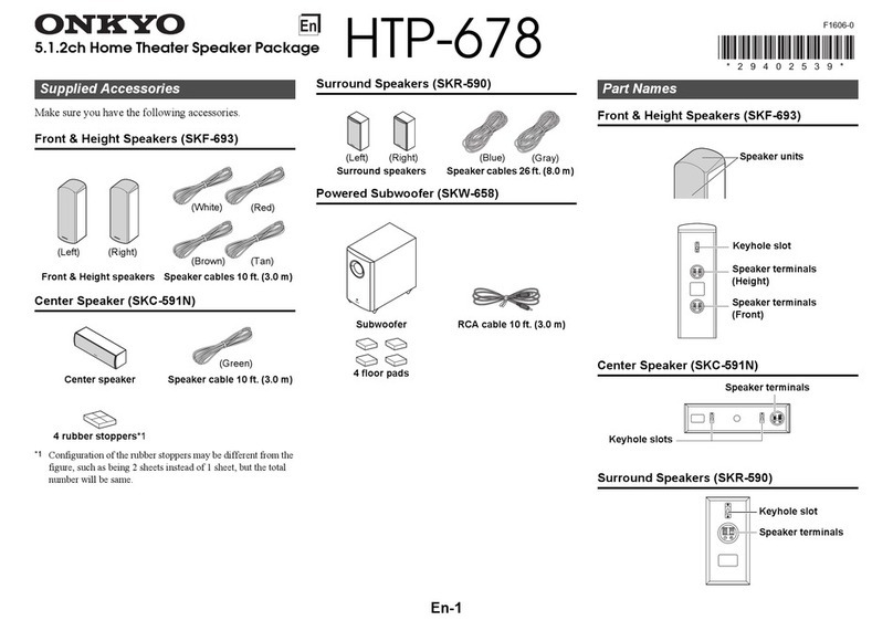 Onkyo HTP-678 User manual