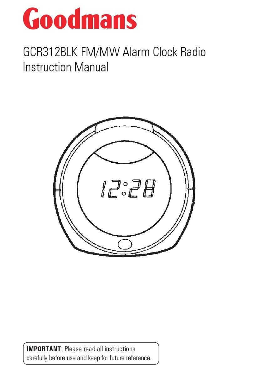Goodmans GCR312BLK User manual