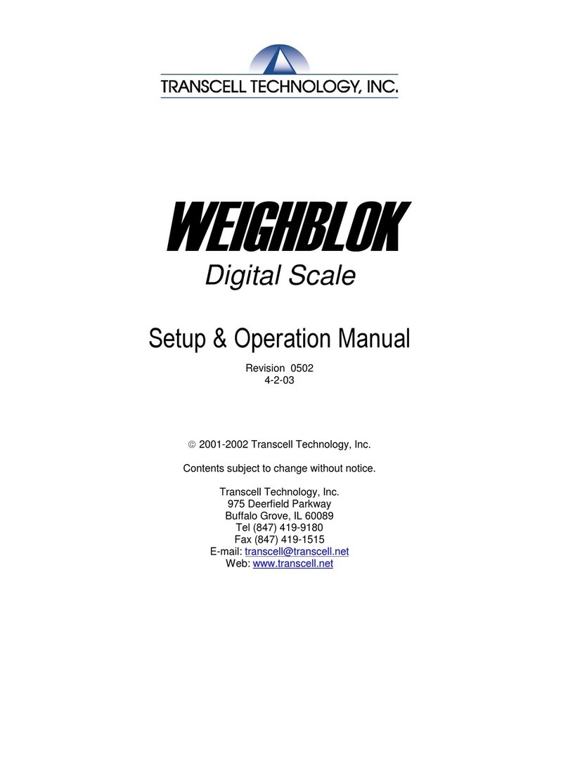 Transcell Technology WEIGHBLOK Manual instruction