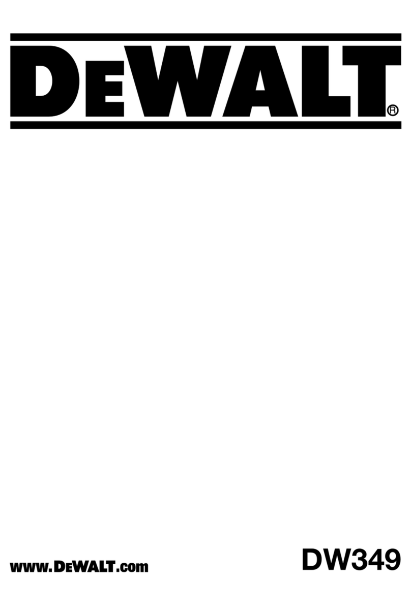DeWalt DW349 User manual DeWalt DW349 User manual