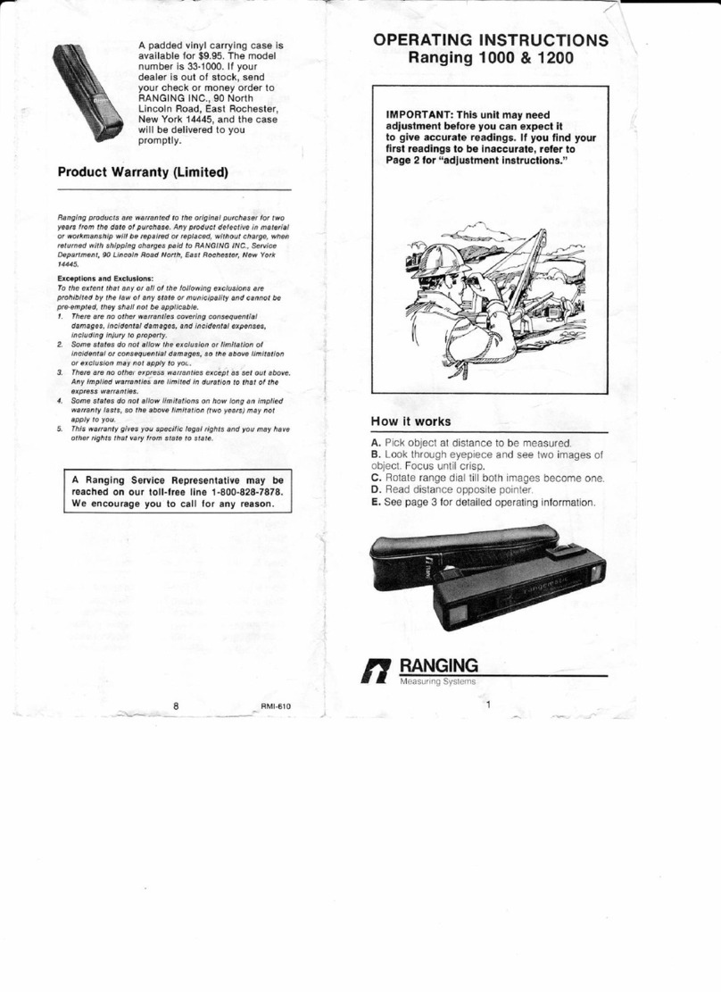 Ranging 1000 Operating	 instruction