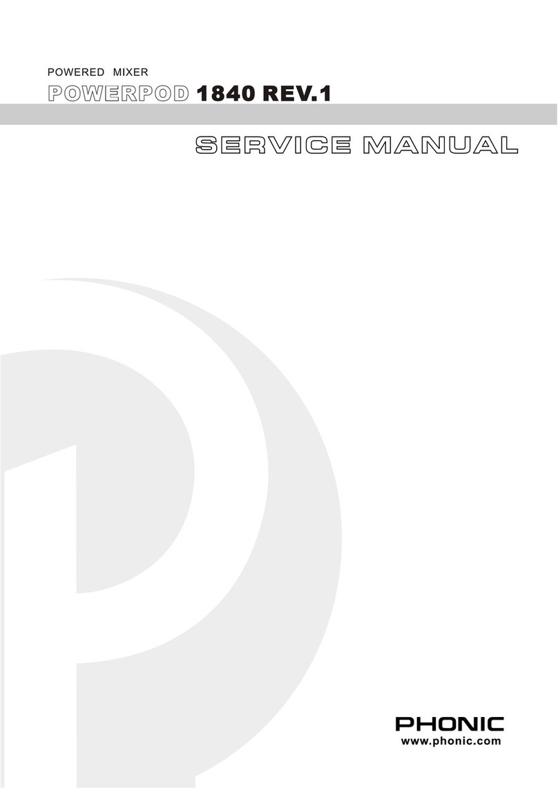 Phonic POWERPOD-1840 REV.1 Service manual