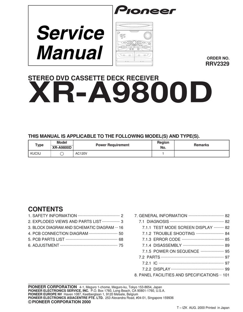 Pioneer XR-A9800D Service manual