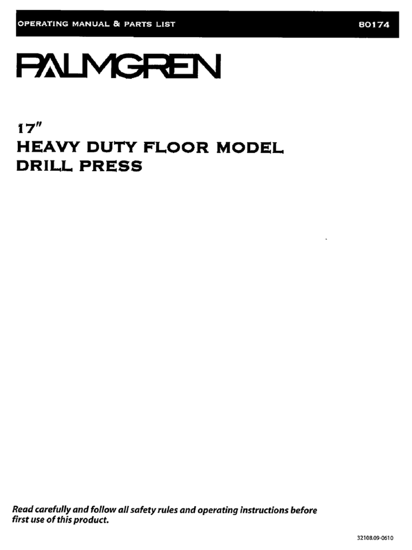 Palmgren 80174 Operating manual & parts list