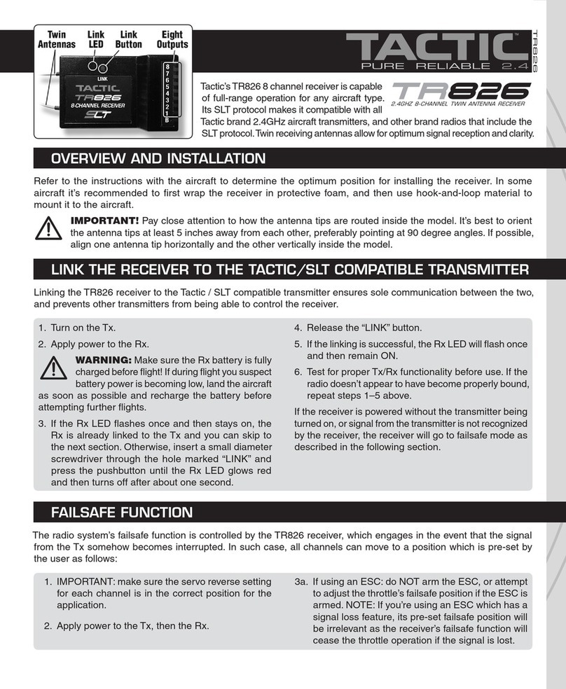 Tactic TR826 manual