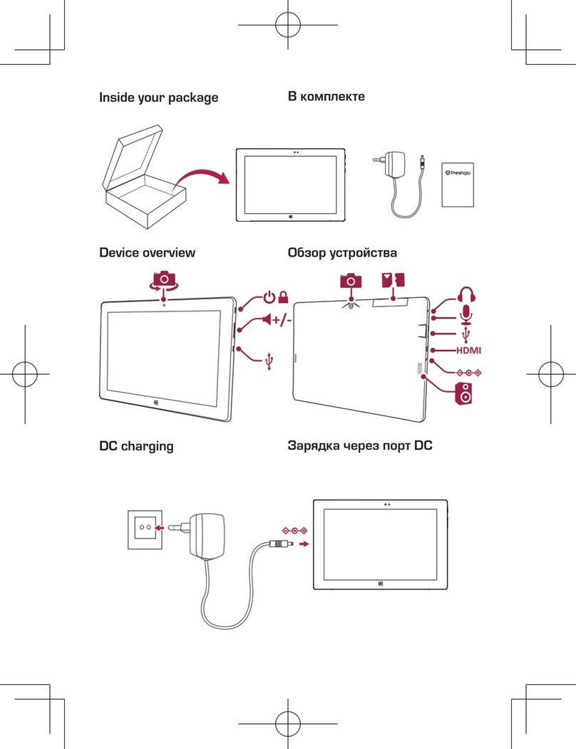 Prestigio PMP810T quick start guide