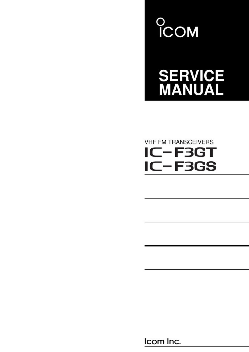 Icom IC-F3GT Service manual