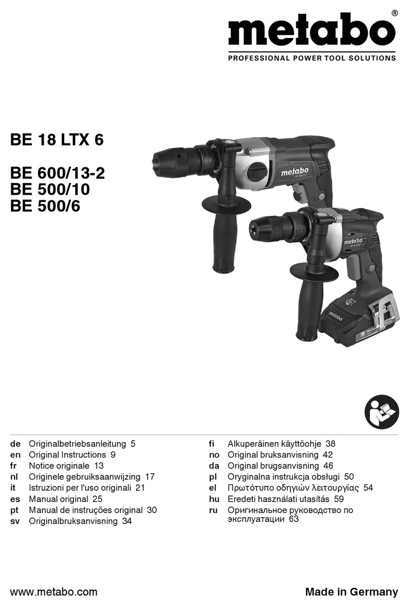 Metabo BE 18 LTX 6 Original instructions