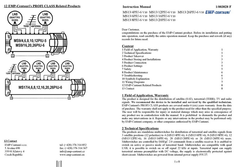 EMP-Centauri MS13/4PIU-6 V10 instruction manual