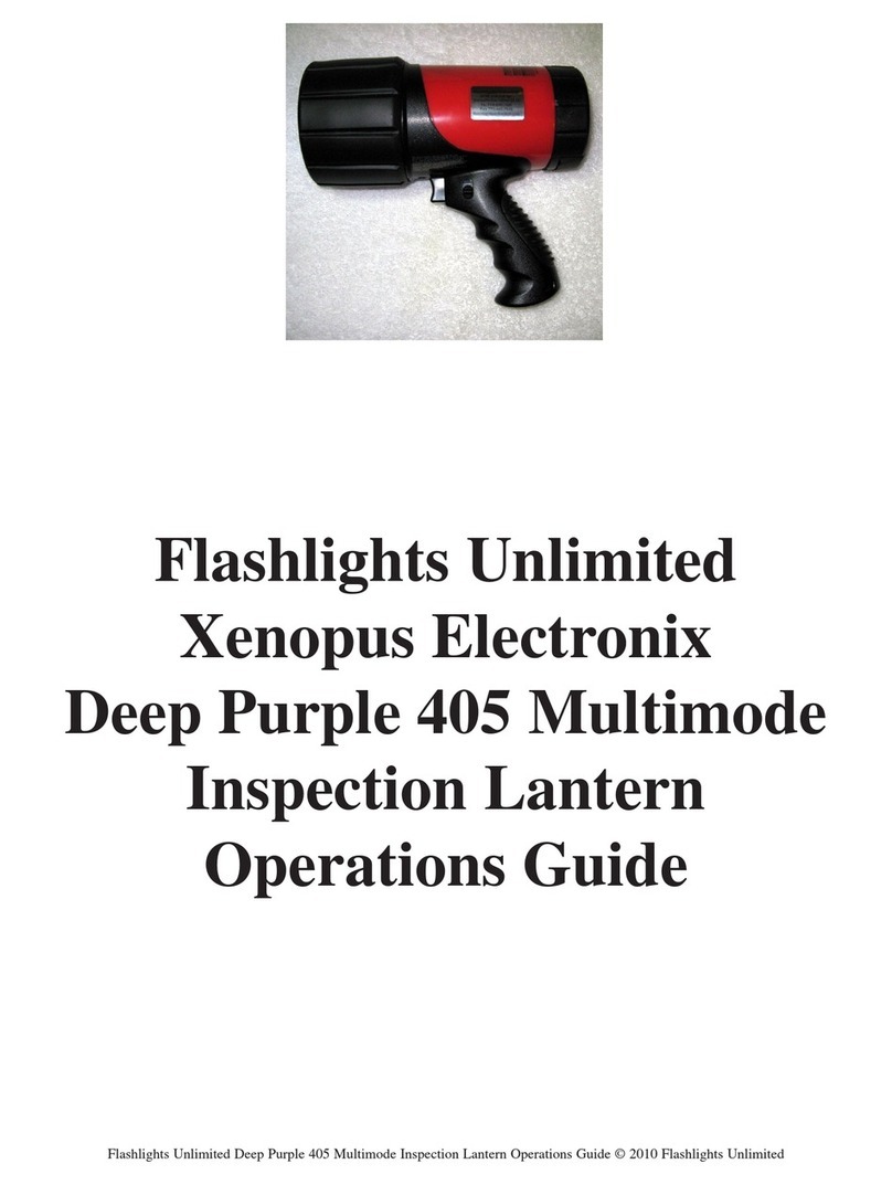 Flashlights Unlimited XE-405M Operation guide
