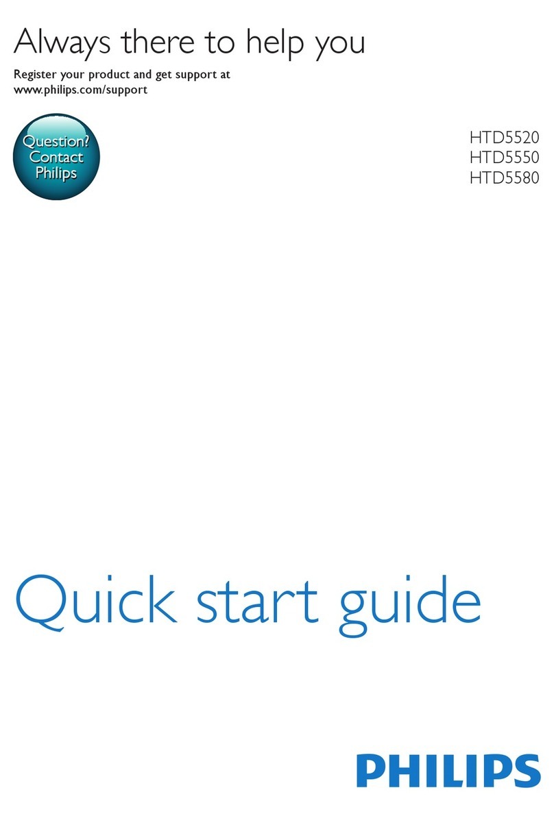 Philips HTD5520 quick start guide