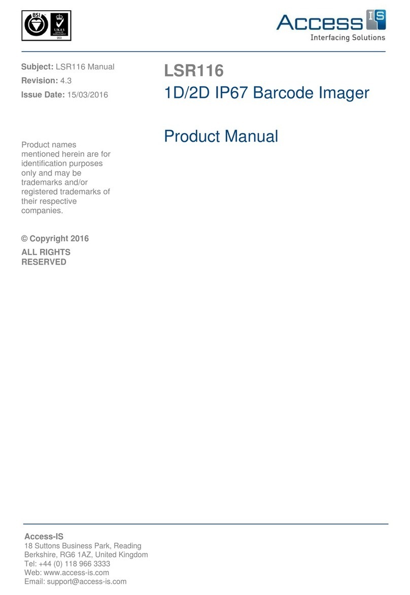 Access IS LSR116 product manual