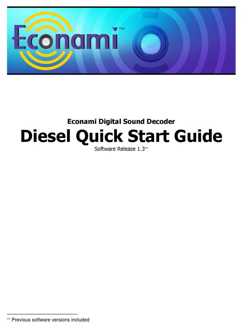 SoundTraxx econami quick start guide SoundTraxx econami quick start guide