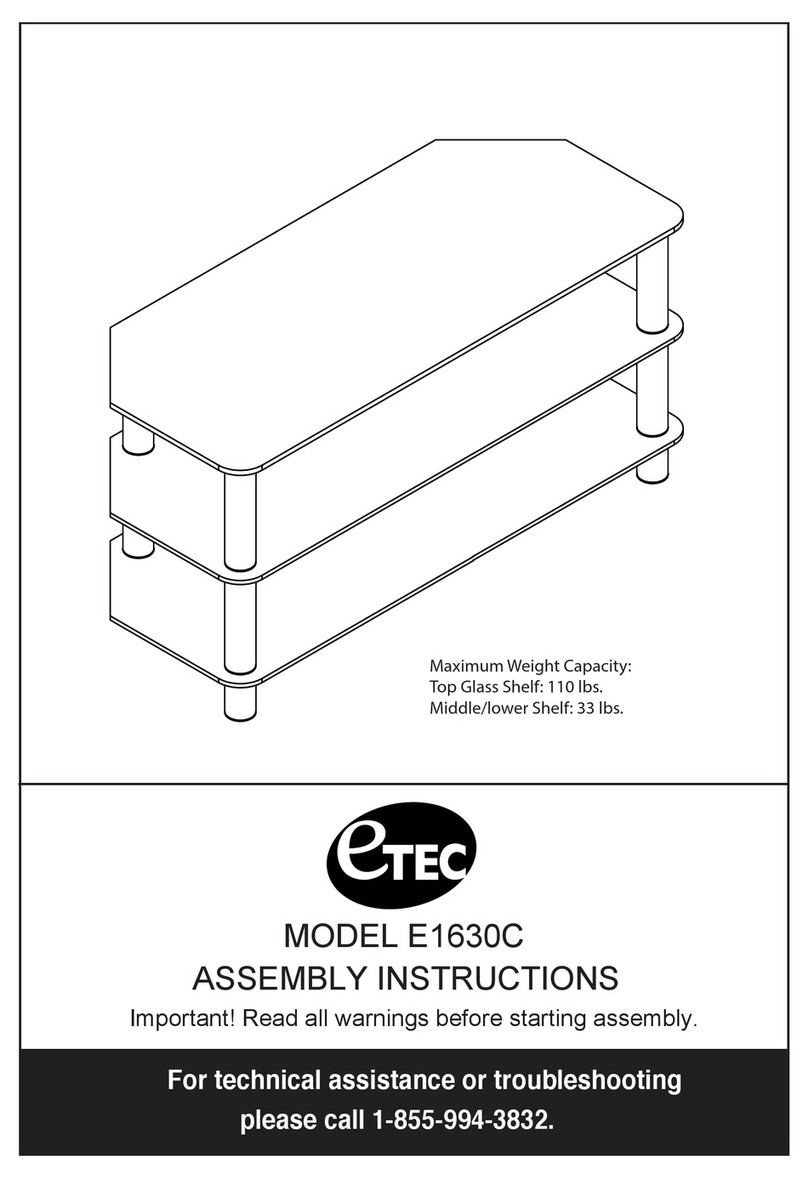 Etec E1630C Assembly instructions Etec E1630C Assembly instructions
