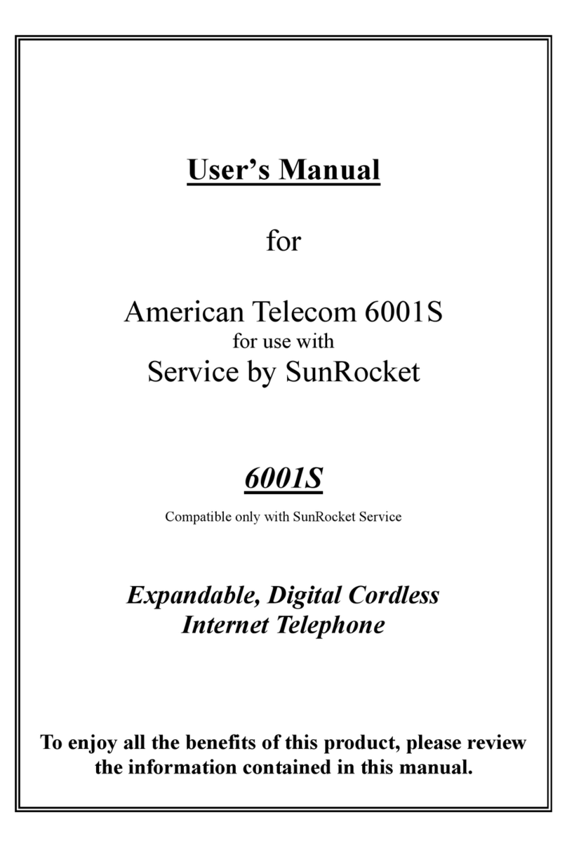 American Telecom 6001S user manual