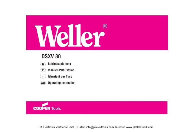 Weller DSXV 80 User manual Weller DSXV 80 User manual