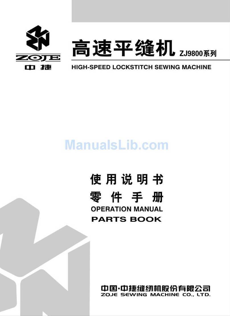 ZOJE ZJ9800 Operation manual