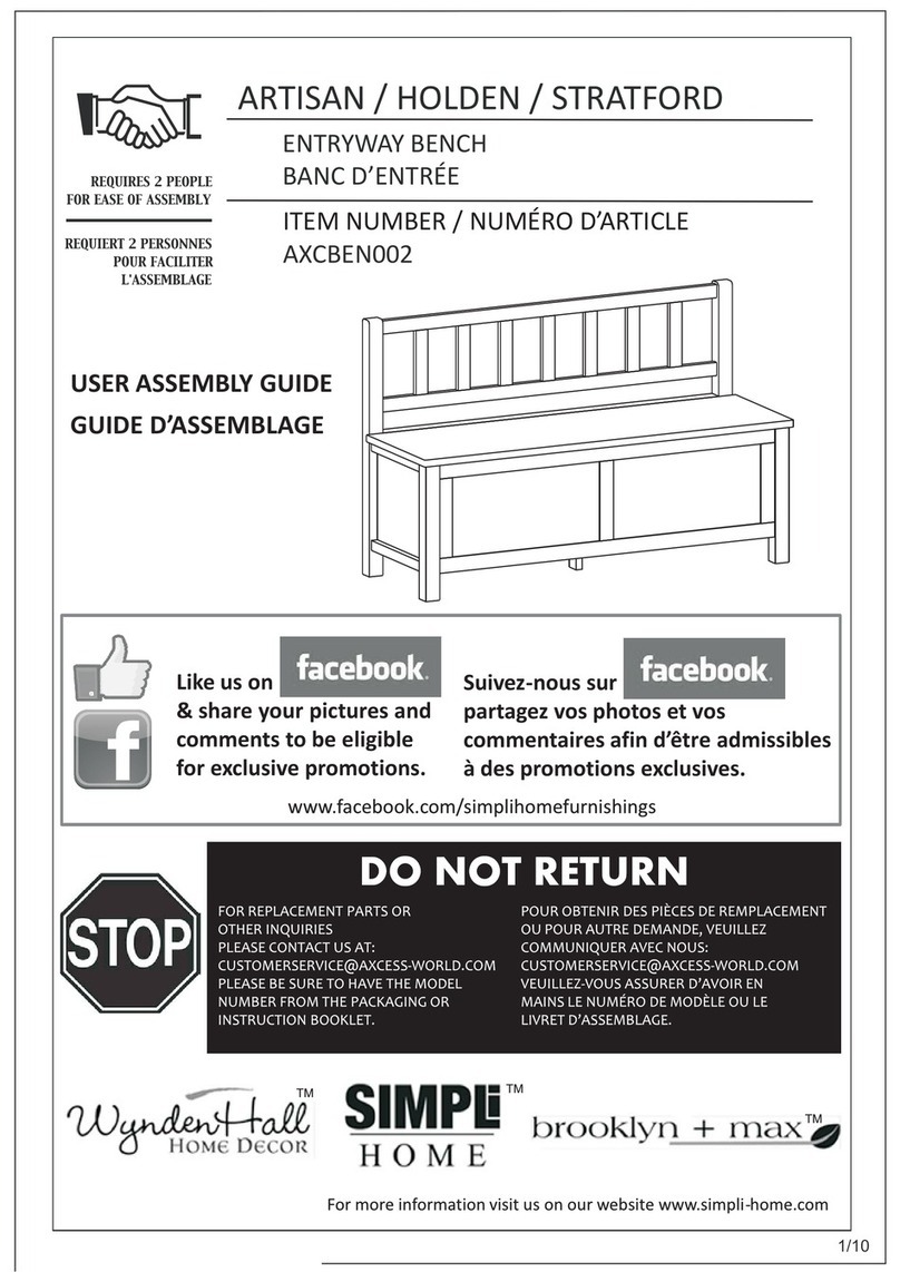 Simpli Home AXCBEN002 User manual