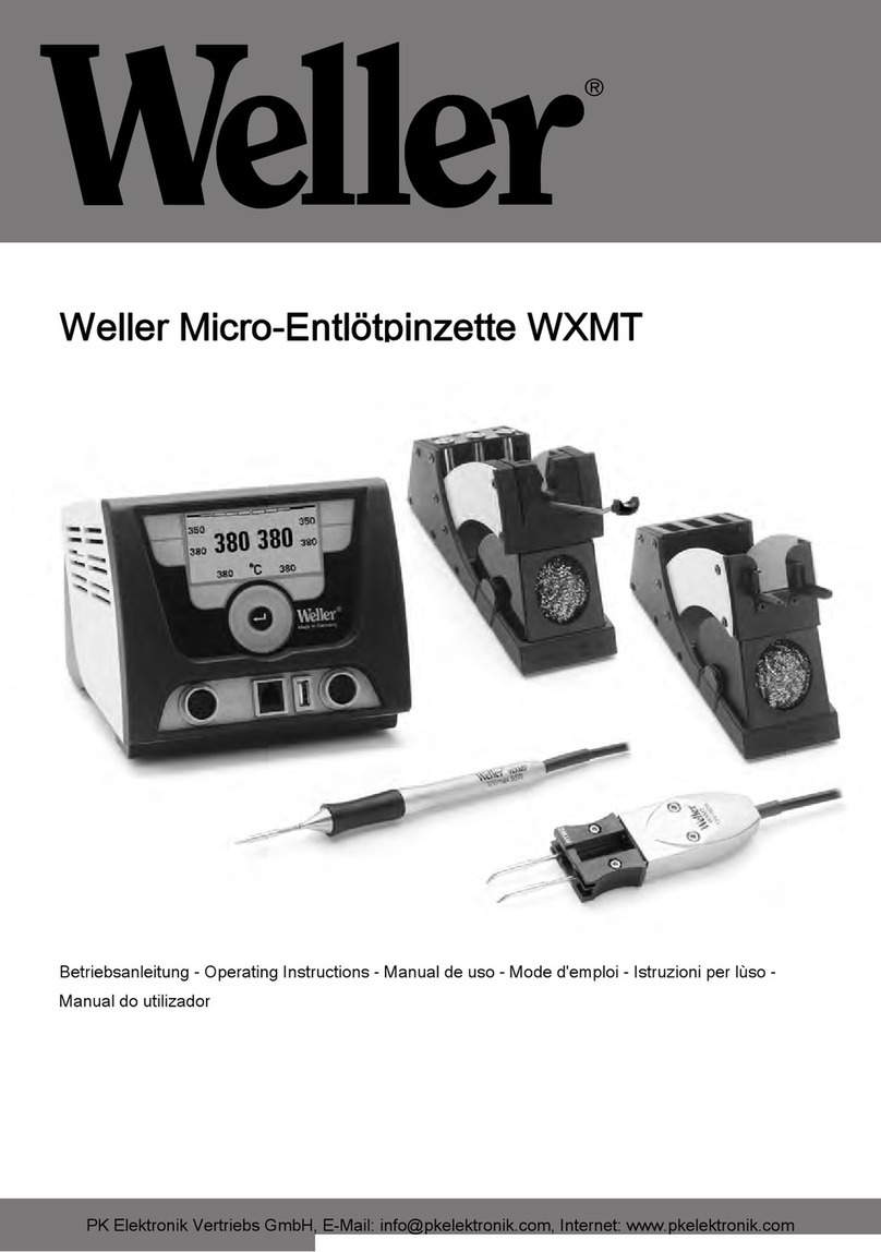 Weller WXMP operating instructions