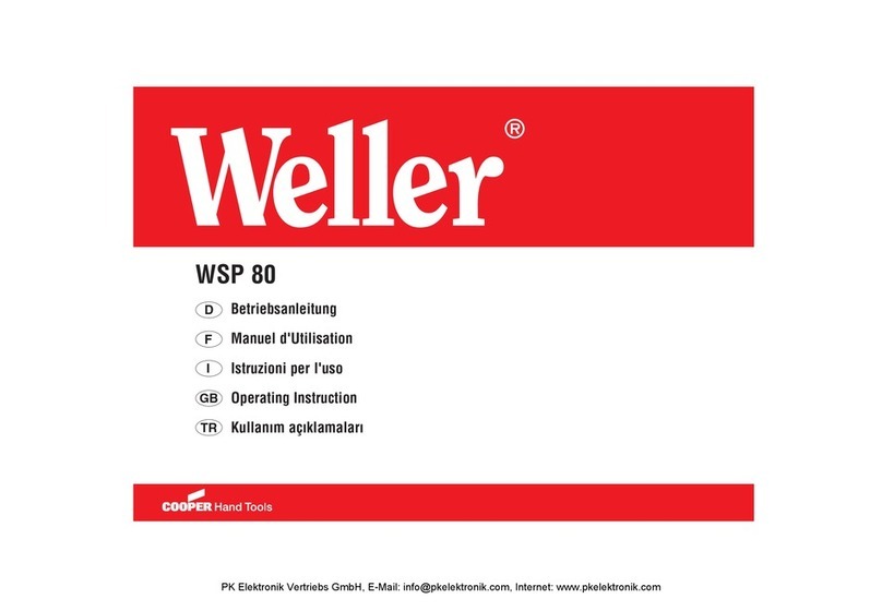 Weller WSP operating instructions