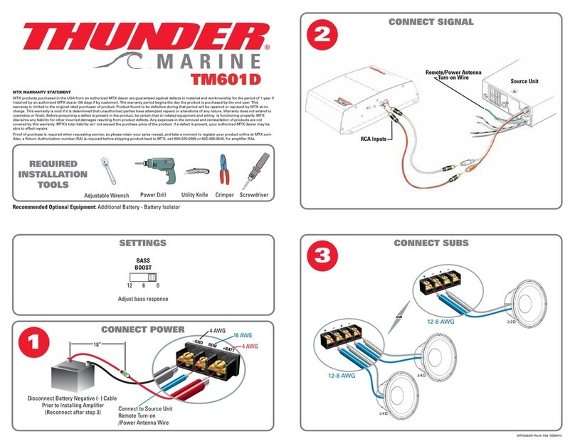 MTX thunder tm601d user manual